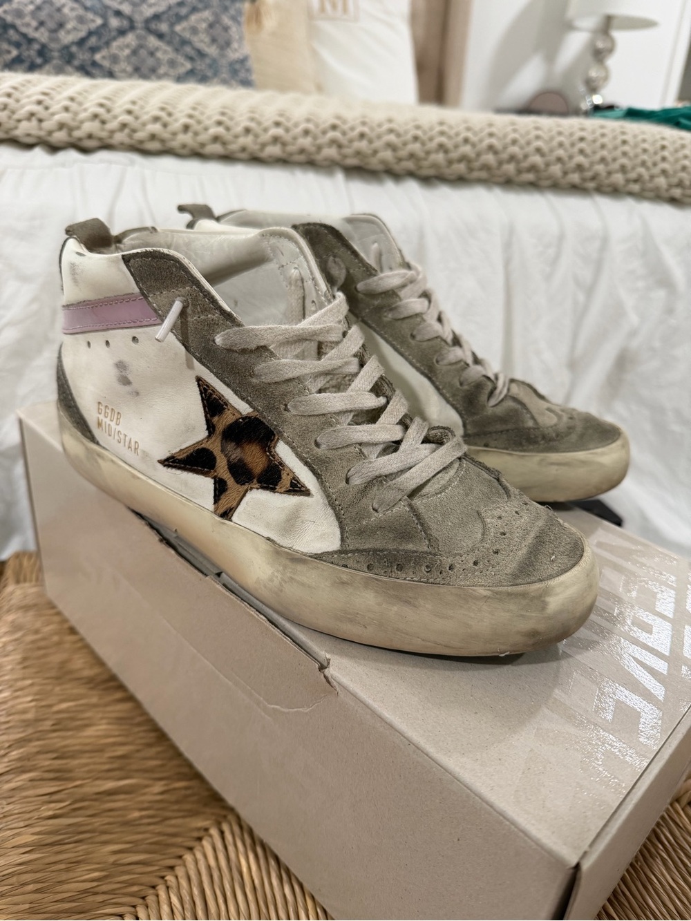 Golden Goose Midstars suede & cheetah